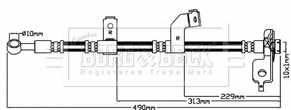 BORG & BECK Jarruletku BBH8138